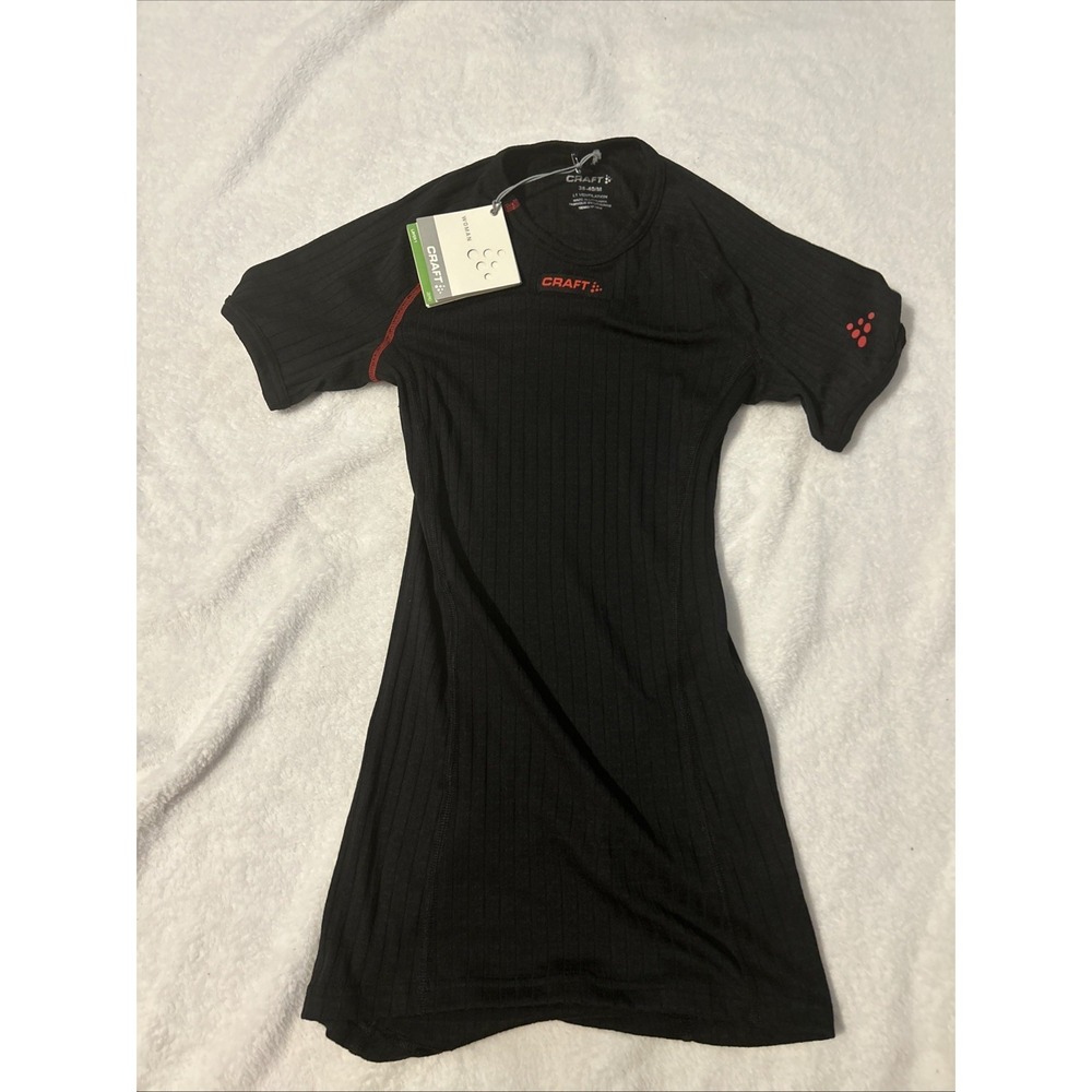 Craft Men's Athletic Jersey Shirt L1 Ventilation Short Sleeve Black M 38-40